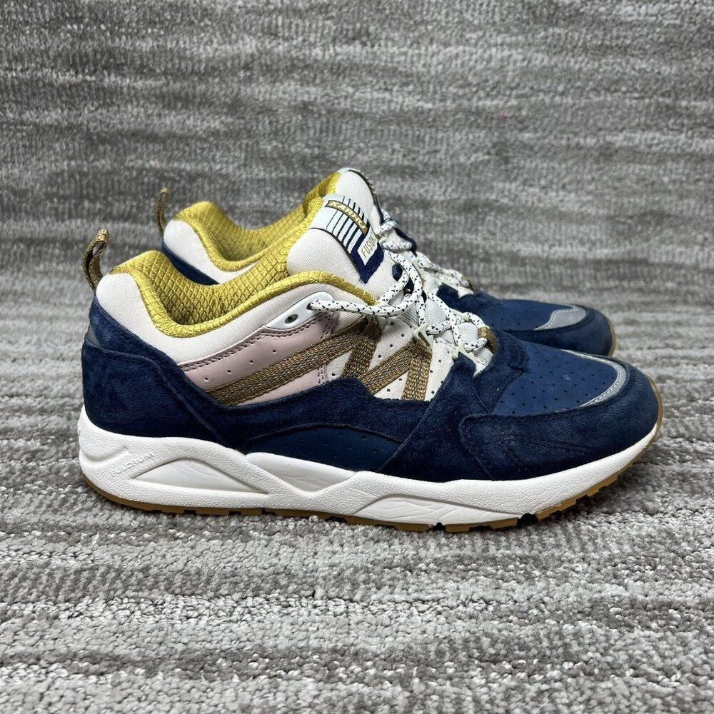 Men’s Karhu Fusion 2.0 Size Sneakers Size 7.5 Navy Gray White